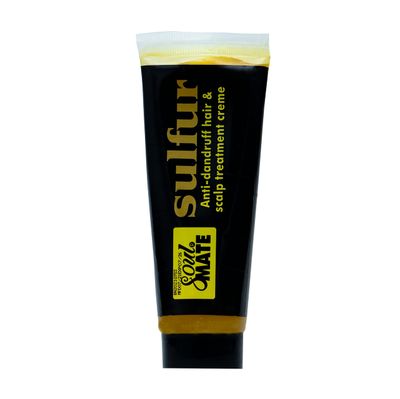 SOUL MATE Sulfur Anti-dandruff Hair Cream With Menthol (5.9oz) Fast Relief With Herbal Extract Scalp Treatment For Dry Itchy Scalp Dandruff Free Hair Moisturizer