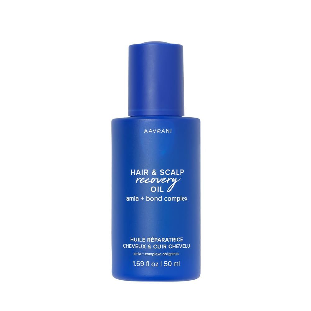 AAVRANI Hair Scalp Recovery Oil - Rosemary, Bond Complex, Amla Treatment for Damaged Hair, Frizz Control, Hair Growth - Vegan - 1.69 Fl Oz