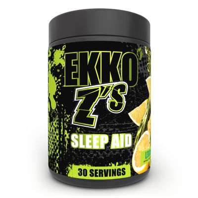 Ekkovision EKKO ZS Sleep Aid Formula, Lemonade Flavor, Sleep Support Powder with Magnesium Bisglycinate, Zinc, GABA, L Theanine, Melatonin, Adaptogens, Relaxation Support for Men Women, 30 Servings