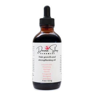 Organic hair growth oil - infuse with Rosemary, Moringa, Cloves, Amla, Fenugreek, Hibiscus, and more - scented with Lavender, Rosemary, Peppermint - A powerhouse blend of natural ingredients