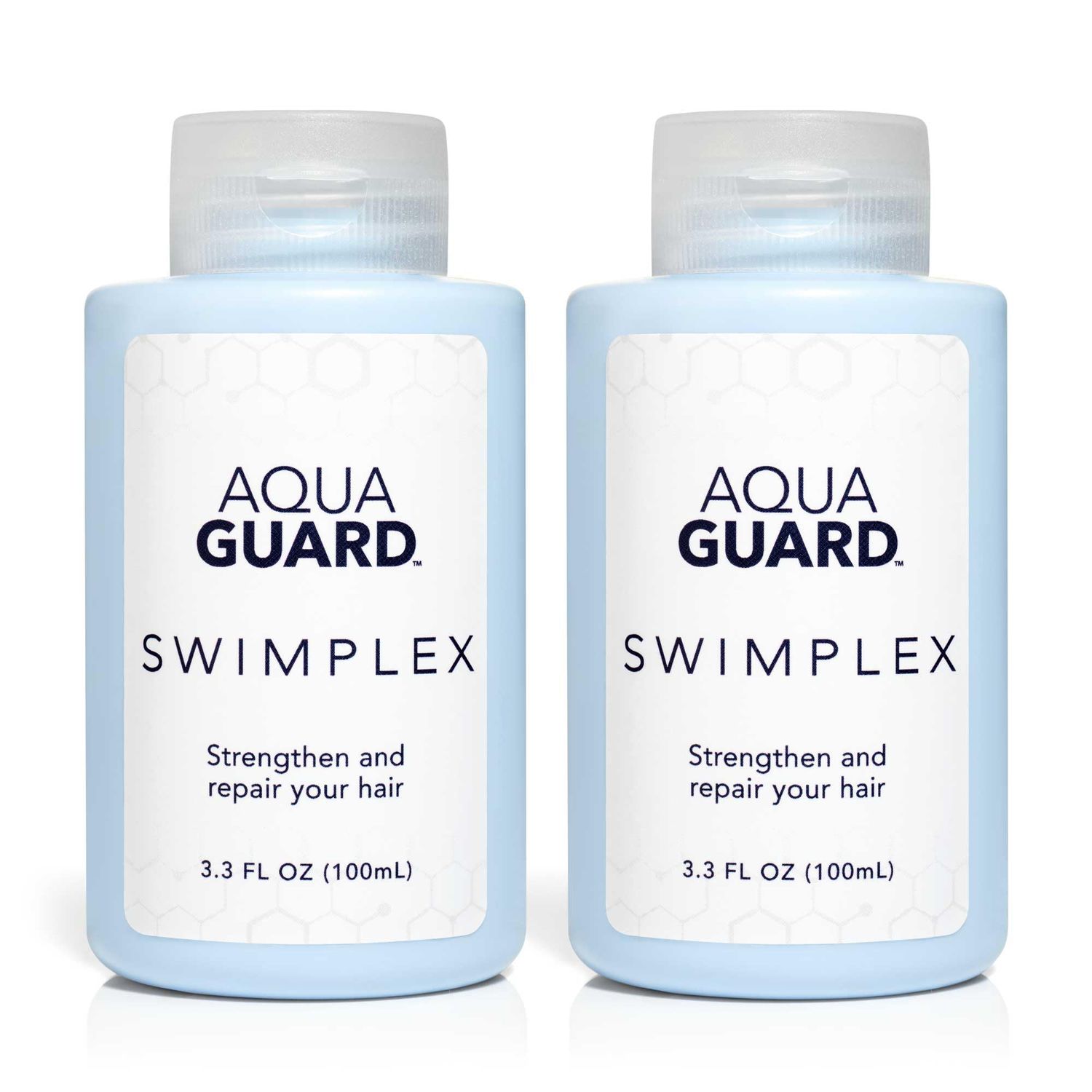AQUA GUARD SwimPlex No More Dry, Brittle Strands Reverses Damage Caused by Chemicals and Minerals in Water Made in California Paraben, Phthalate, and Gluten-Free 3.3 oz (2 Pack)