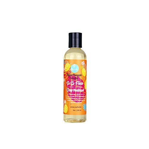 CURLS Poppin Pineapple So So Fresh Vitamin C Scalp Treatment - Shiny, Longer, Thick, and Healthy Hair - Protects and Refreshes - For All Curl Types 4 Ounces