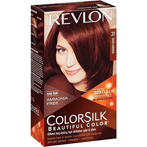 Revlon ColorSilk Hair Color, 31 Dark Auburn 1 ea (Pack of 6)