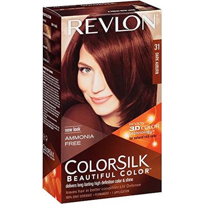 Revlon ColorSilk Hair Color, 31 Dark Auburn 1 ea (Pack of 6)