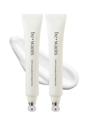Bewants Under Eye Cream for Puffiness and Bags, Phyto Collagen Firming Hydrating Treatment - 56.7 Vegan Collagen Plant-Based Retinol, Refreshing Massage Applicator, 0.67 fl oz, 2 Pack
