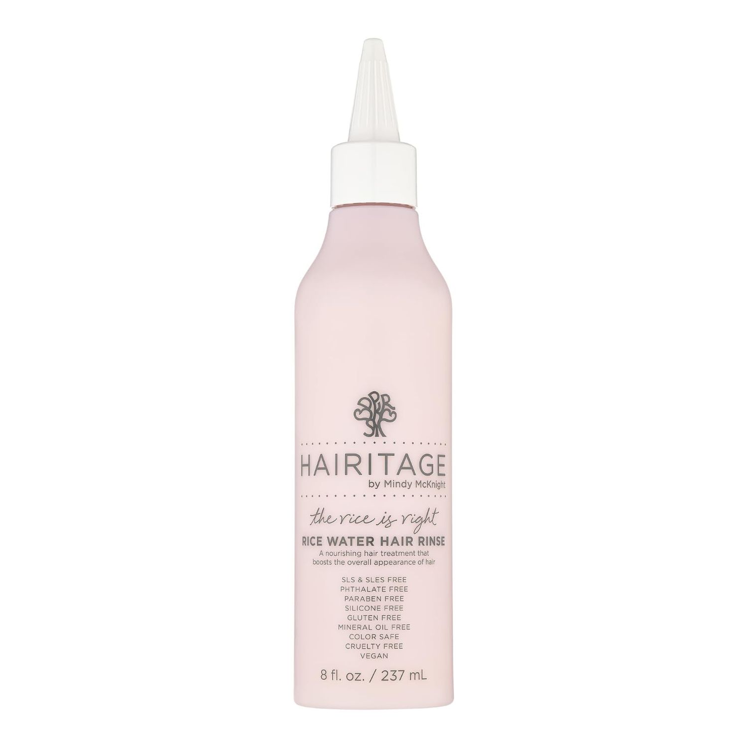Hairitage The Rice Is Right Rice Water Hair Rinse - Nourishing Spray with Rosemary and Quinoa for Thickening and Volumizing - Vegan Formula for All Hair Types, 8 oz