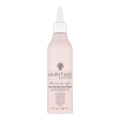 Hairitage The Rice Is Right Rice Water Hair Rinse - Nourishing Spray with Rosemary and Quinoa for Thickening and Volumizing - Vegan Formula for All Hair Types, 8 oz