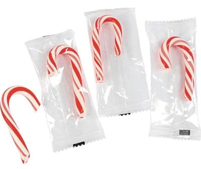 Mini Candy Canes Individually Wrapped Red White Made With Real Peppermint - Mini candy Canes Bulk - Holiday Candy Canes for Christmas, Santa Parade, ThanksGiving (50 - Count Mini Candy Canes)