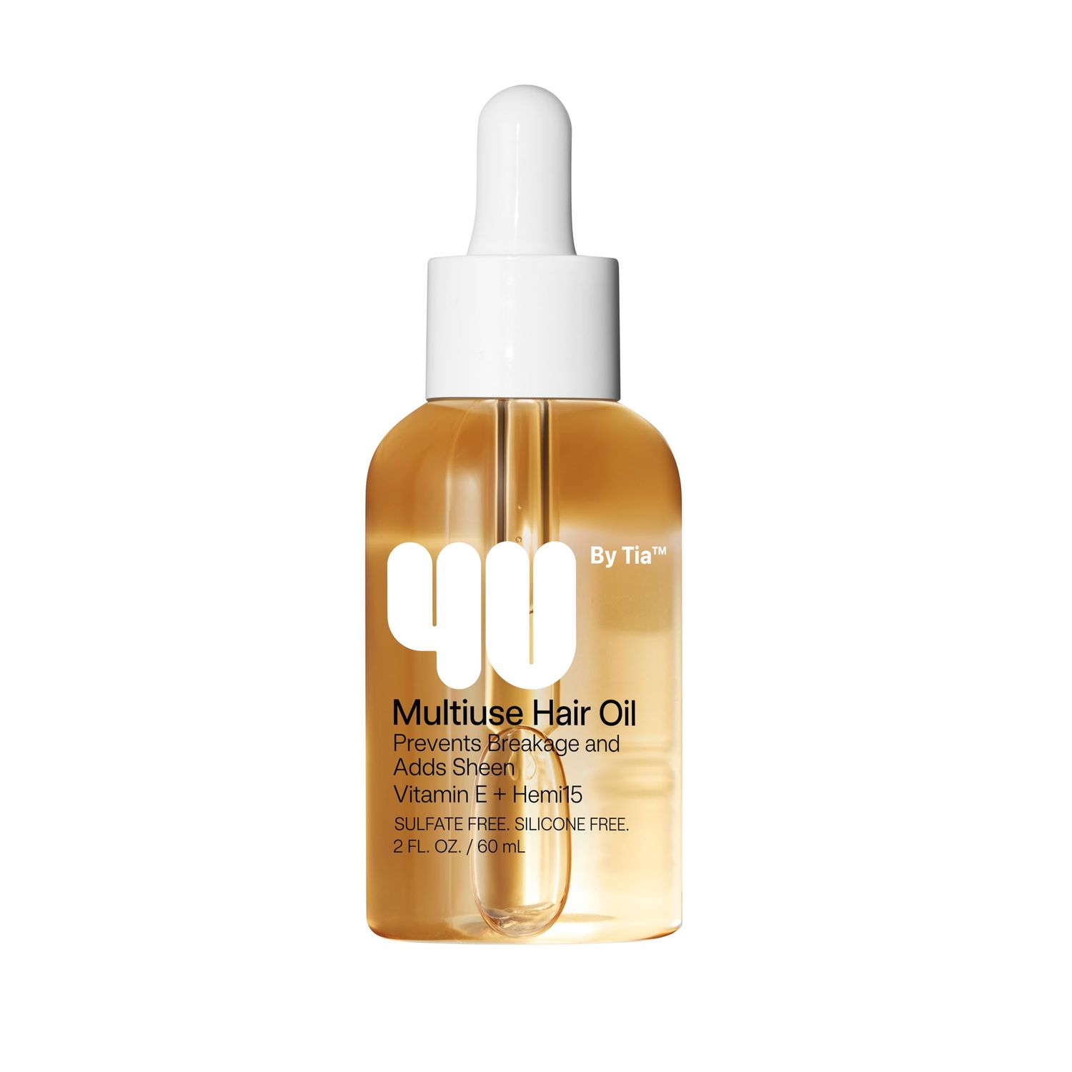 4U by Tia Multi-Use Hair Oil - 3A-4C Hair Type HEMI15 Vitamin C Hair Balm - Nourish, Repair, Frizz Control, Natural Ingredients (2 fl oz)
