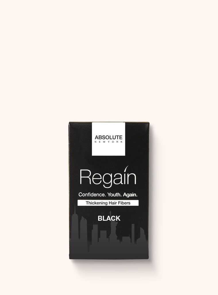 Absolute New York Regain Thickening Hair Fibers, Medium, Black, Women Hair Treatment Accessories