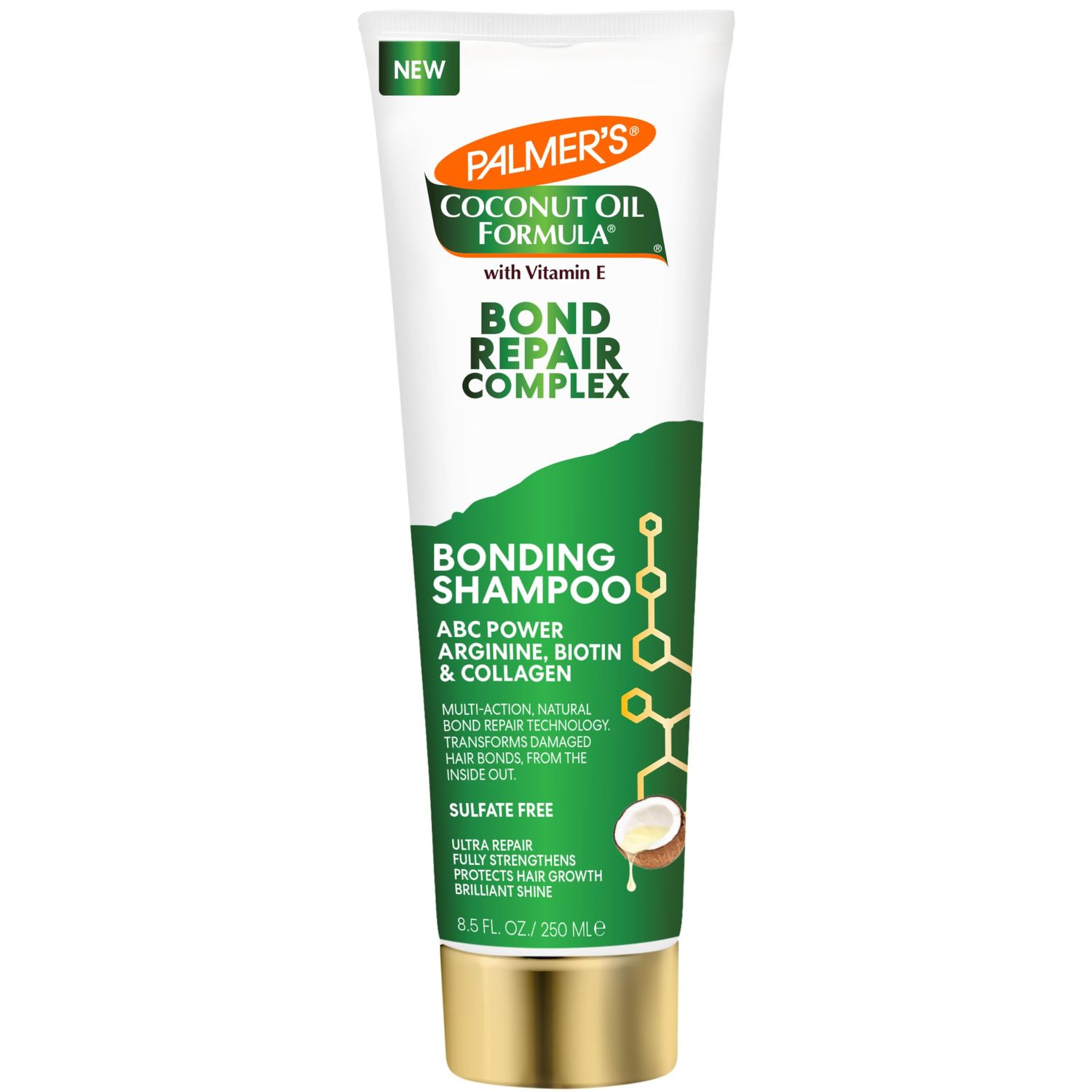 Palmer&#39;s Amino Bonding Complex Bond Repair Shampoo, 8.5 fl oz, Amino Acids, Biotin Collagen, Strengthens Protects Hair Bonds, Helps Reduce Breakage Minimize Frizz, Adds Shine, No Sulfates