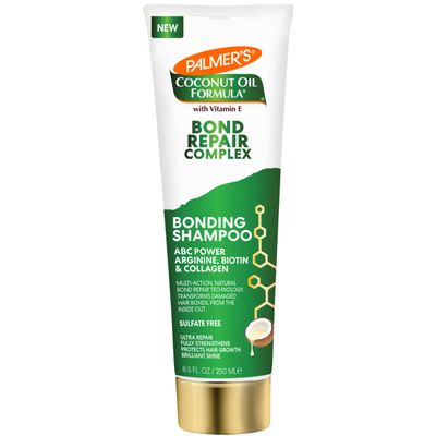 Palmer&#39;s Amino Bonding Complex Bond Repair Shampoo, 8.5 fl oz, Amino Acids, Biotin Collagen, Strengthens Protects Hair Bonds, Helps Reduce Breakage Minimize Frizz, Adds Shine, No Sulfates