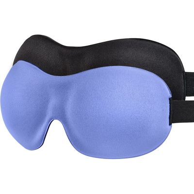 AMAZKER Sleep Mask Invisible Alar Deep Orbit 3D Eye Mask Ultra Lightweight Comfortable Sleeping Mask for Travel, Nap Shift Works Black Lavender