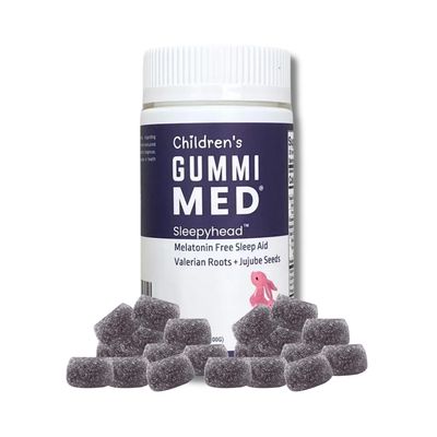 GummiMED Children&#39;s Sleepyhead - Melatonin-Free Sleep Gummies Herbal Blend Sleep Supplement Valerian Root Wild Jujube Sleep Aid for Kids