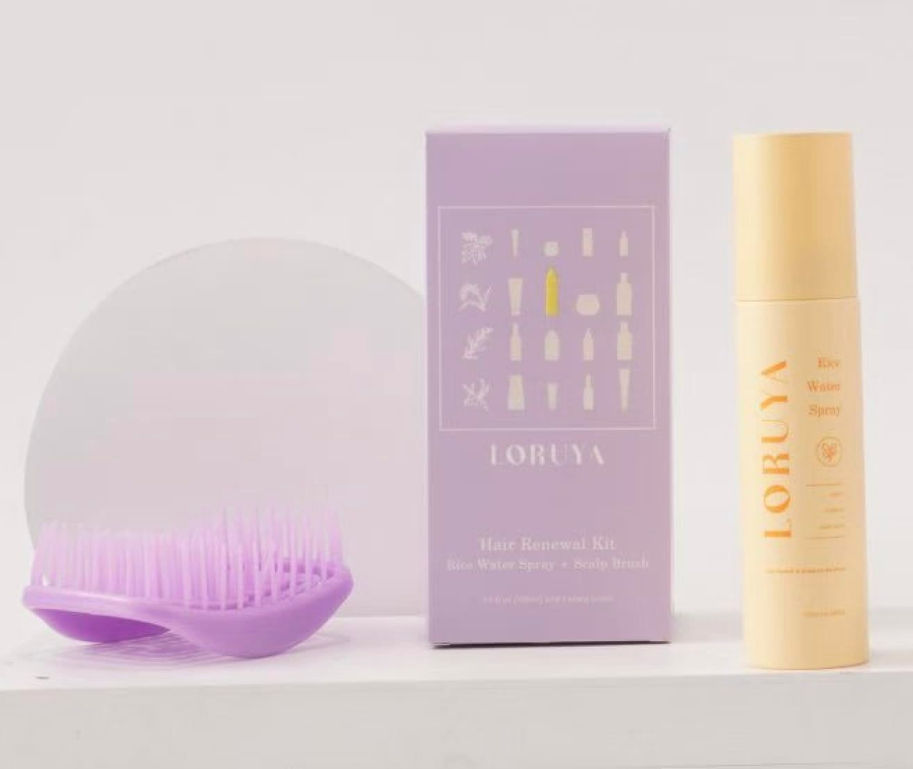 Rice Water for Hair Growth Kit - Fermented Rice Water Spray with Scalp Massager Brush, Hair Growth Spray Women to Strengthen and Thicken Naturally