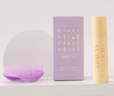 Rice Water for Hair Growth Kit - Fermented Rice Water Spray with Scalp Massager Brush, Hair Growth Spray Women to Strengthen and Thicken Naturally
