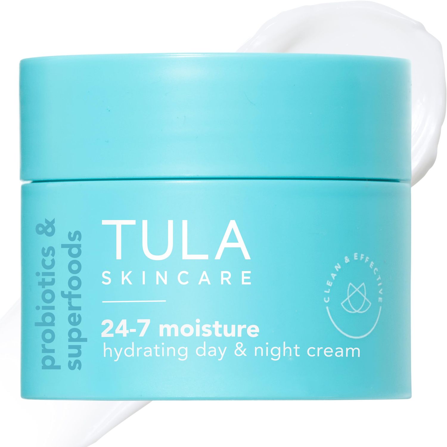 TULA Skin Care 24-7 Moisture Hydrating Day and Night Cream - Travel-Size, Ultra Nourishing Moisturizer for Face, Improves, Soothes Maintains Skin Balance, 0.5 oz.
