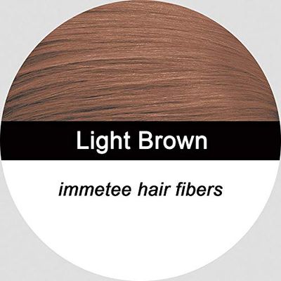 immetee Hair Building Fibres Powder, Hair Fibres for Women Men, 28g (LIGHT BROWN)