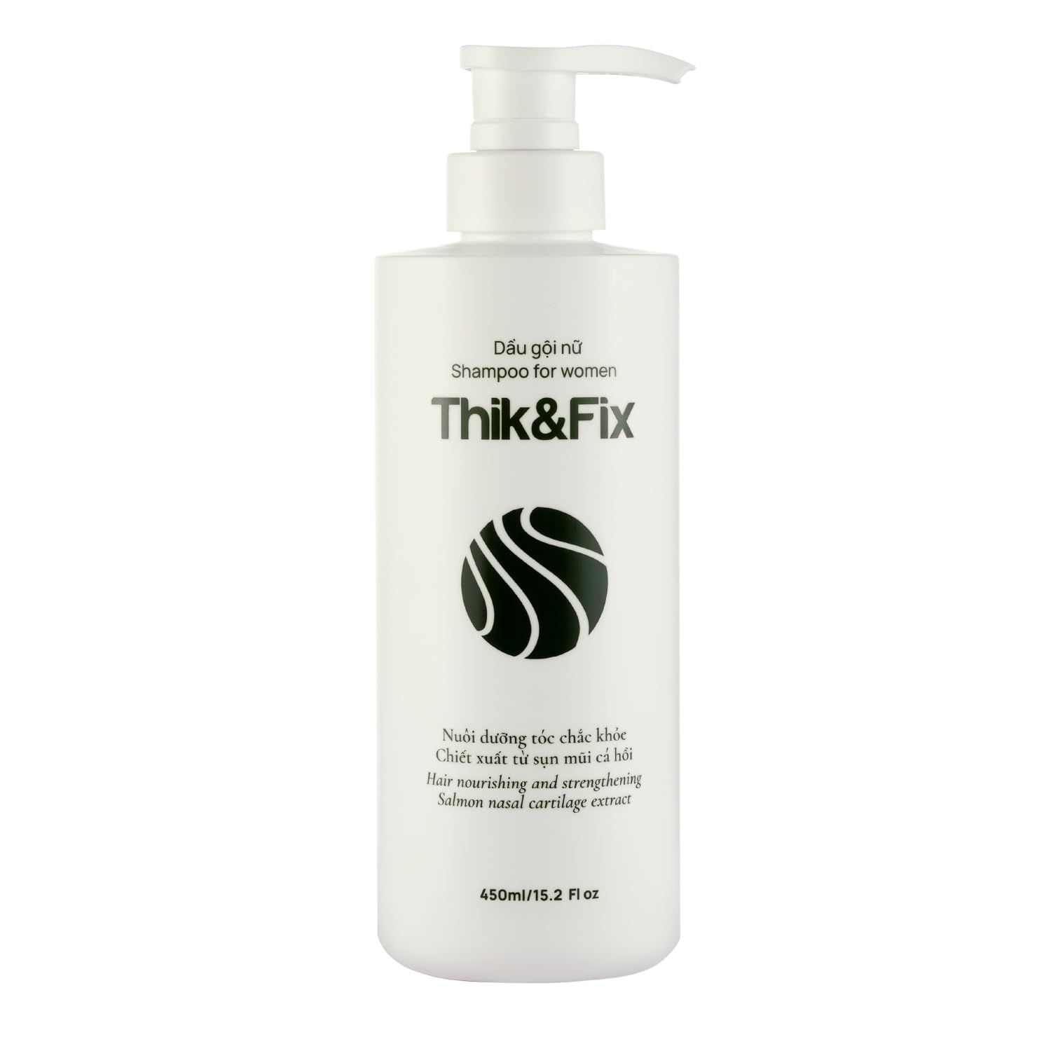 ThikFix Hair Thickening and Growth Shampoo for Women - Restores Growth Cycle, Effective Hair Loss Treatment (15.2 fl oz)