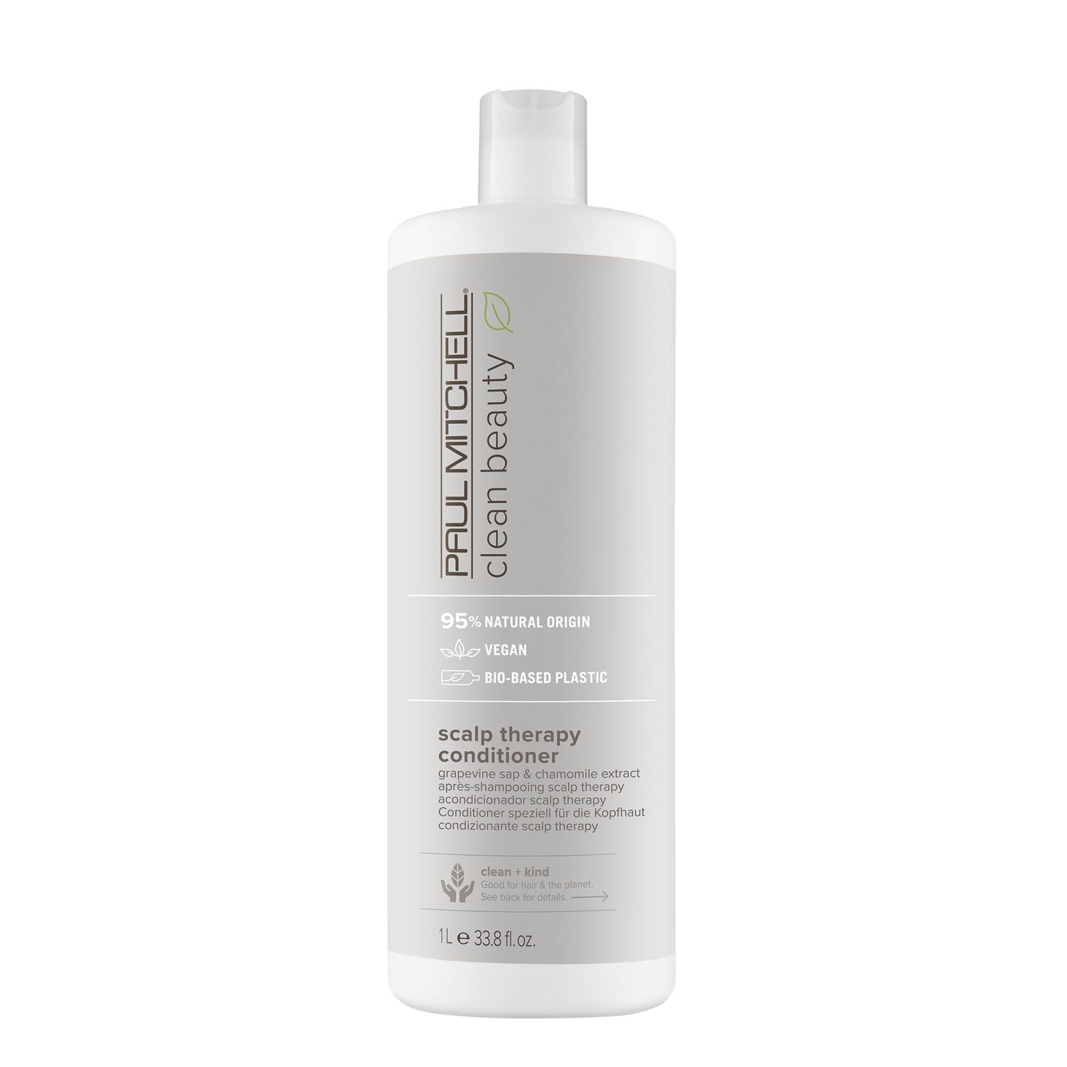 Paul Mitchell Clean Beauty Scalp Therapy Conditioner, Gently Conditions Cools All Hair Types, Especially Dry, Oily Sensitive Scalps, 33.8 fl. oz.