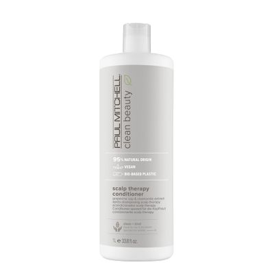 Paul Mitchell Clean Beauty Scalp Therapy Conditioner, Gently Conditions Cools All Hair Types, Especially Dry, Oily Sensitive Scalps, 33.8 fl. oz.