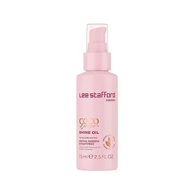Lee Stafford Shine Hair Oil Coco Loco Collection - Best Nourishing, Anti Frizz Styling Oil for Dry Damaged Hair, Adds Moisture and Shine to Dull Strands, After Blowout Serum, 1.7 Fl Oz