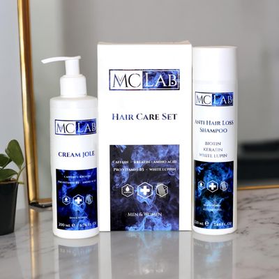 MC Lab Hair Care Set - Anti Hair Loss Shampoo and Cream Jole - Strengthening and Nourishing