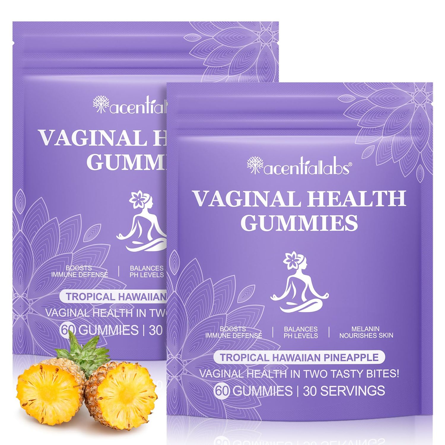 Vaginal Probiotics for Women, (2pack) Vital Source Feminine Gummies, pH Balance for Women, Premium Feminine Balance Gummies, Promotion of Womens Health - 60 Gummies