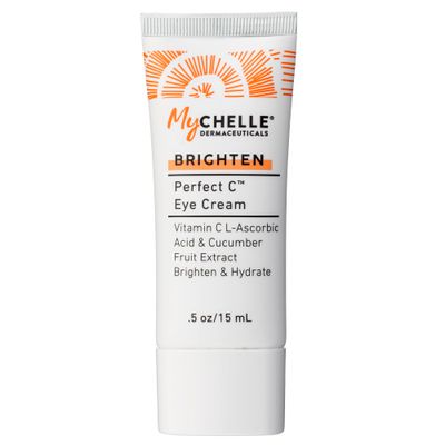 MyCHELLE Dermaceuticals Perfect C Eye Cream - Eye Cream for Dark Circles and Puffiness with Vitamin C Plant Stem Cells to Reduce Visible Signs of Aging, Fine Lines and Wrinkles, 0.51 Fl Oz (Pack of 1)