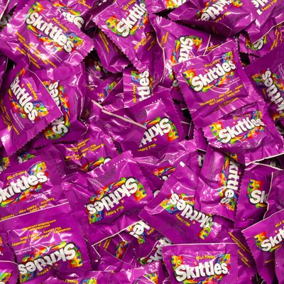 Skittles Only Wild Berry Flavor - 1 Pound(16 Oz) Bulk Skittles Candy Pack Individually Wrapped Candy Packets - Approx 30 Packs in a Bag!