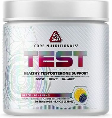 Core Nutritionals Platinum Test, Includes 3.6 Grams Calcium D-Aspartic Acid, Supports Healthy Testosterone Levels 28 Servings (Black Lightning)