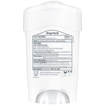 Dove Deodorant for Women, Clinical Protection Antiperspirant, Original Clean 4-Pack - Prescription Strength Wetness Protection with Moisturizers, 1.7 Oz Ea