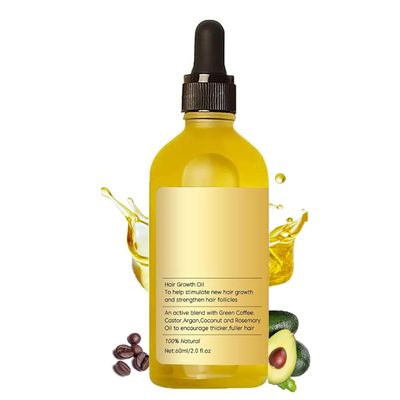 Generic Veganic Natural Hair Growth Oil, 2 Fl Oz (Pack of 1), Yellow
