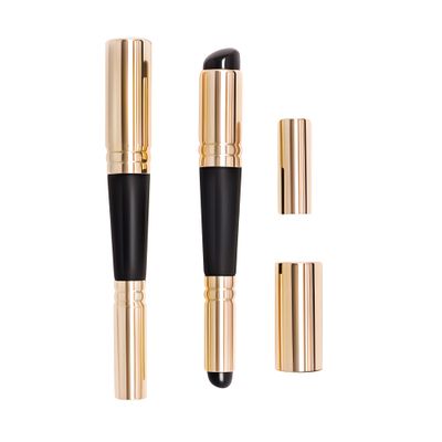 Dual Ended Silicone Lip Brush with Lid, Jelly-like Lip Makeup Brush, Versatile Makeup Applicator for Lips, Concealer, Contour, Blush, Bronzer, and Eyes, 1 count