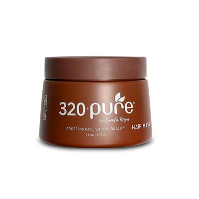 320Pure Hair Mask for Damaged Hair 16oz, Mascarilla para el cabello, Deep Conditioning Mask for Dry, Frizzy, Color-Treated Curly, Hydrating Treatment for Growth Repair