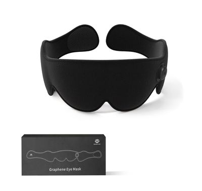 Graphene Times Heated Eye Mask, Cordless Heat Eye Compress for for Dry Eye Stye Relax Eye Strain, Portable Electric Warm Eye Mask for Blepharitis, Chalazion, Eye Fatigue or MGD