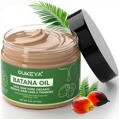OUKEYA Raw Batana Oil for Hair Growth, 100 Natural Pure Dr. Sebi Batana Oil from Honduras, Organic Batana Oil Hair Growth Oil for Prevent Hair Loss, Enhances Hair Thickness, for Men Women 5.3 oz