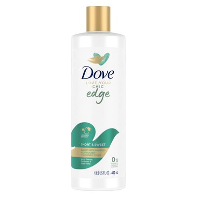 Dove Love Your Chic Edge Short and Sweet Sulfate-Free Shampoo Conditioner In-Shower Styler