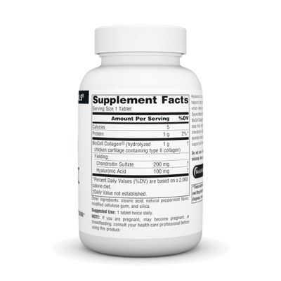 Source Naturals Hyaluronic Acid, Promotes Healthy Joints and Skin, 100mg - 60 Tablets