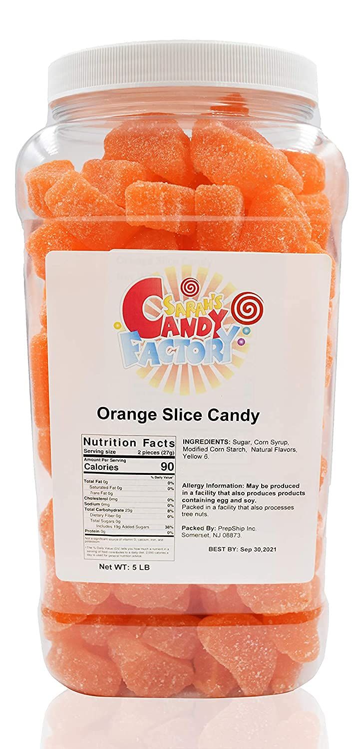 Sarah&#39;s Candy Factory Orange Slice Candy (5 Lbs in Jar)