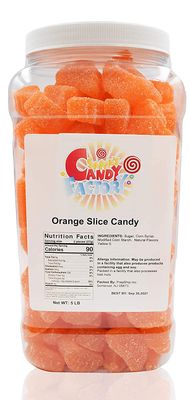 Sarah&#39;s Candy Factory Orange Slice Candy (5 Lbs in Jar)
