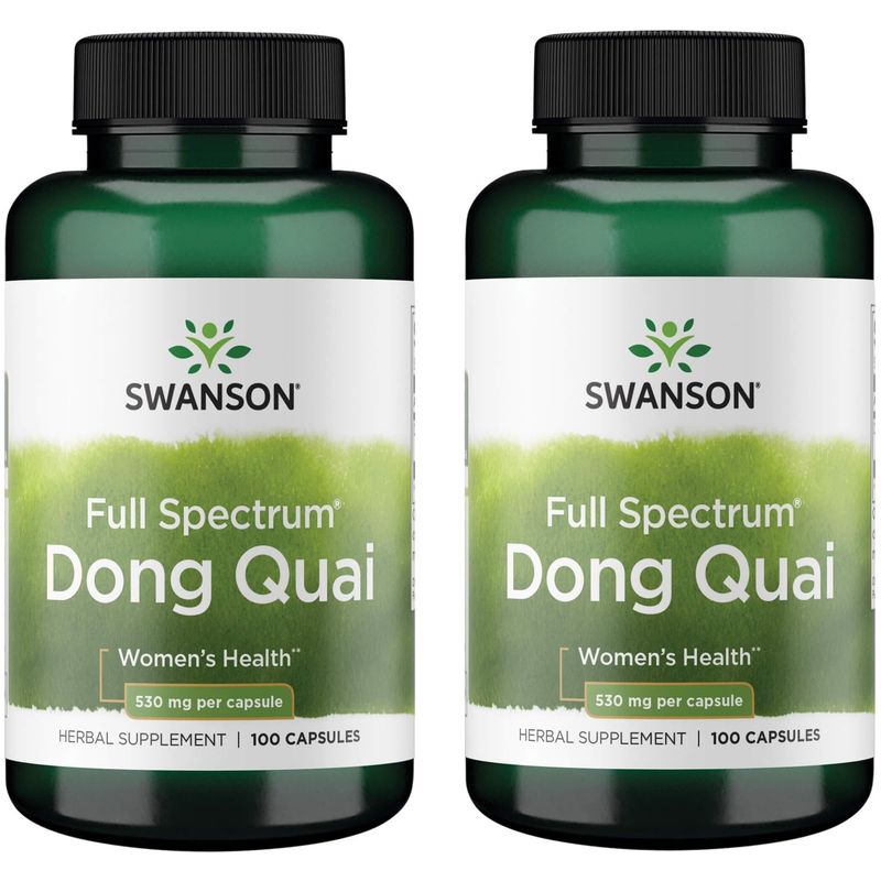 Swanson Dong Quai 530 Milligrams 100 Capsules (2 Pack)