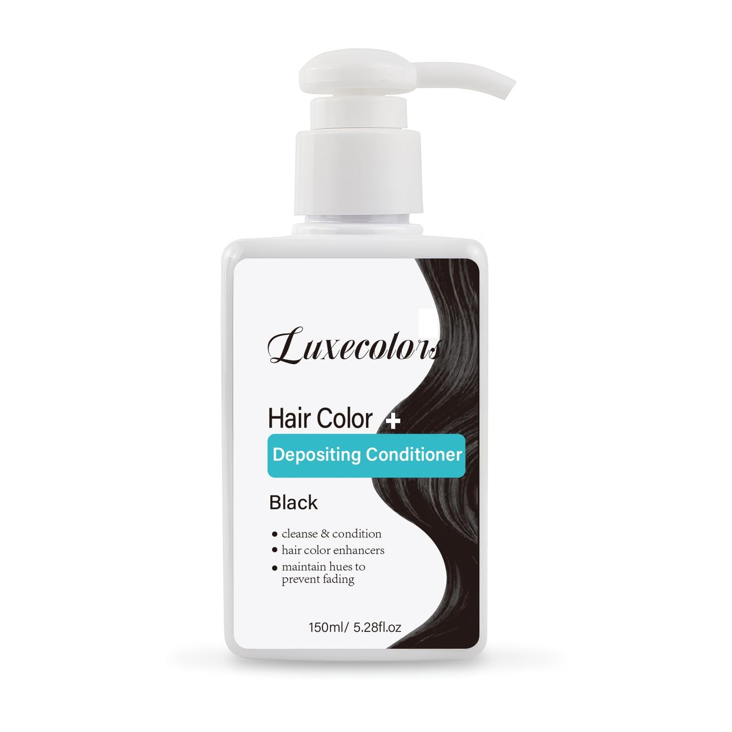 Luxecolors Depositing Hair Mask, Hair Refreshing Conditioner, Non-foaming, Cruelty-free 5.28 fl.oz (Black)