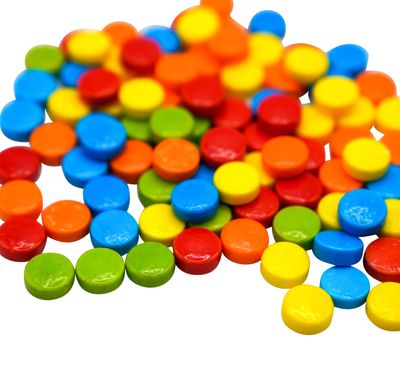 DM Sweets Assorted Rainbow Pucker Ups - 1.5 lbs of Fresh Delicious Sour Fruity Flavored Crunchy Candy. Perfect for Vending Machine Refills