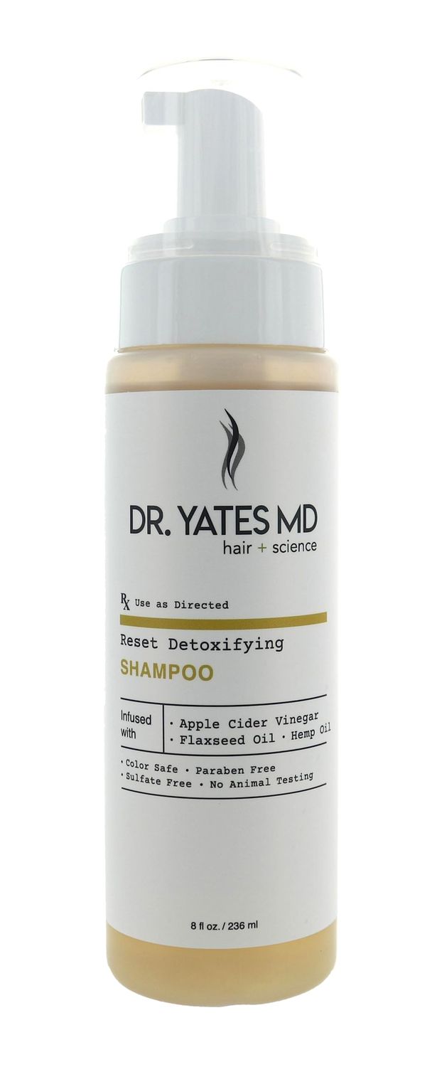 Dr. Yates MD - Reset Clarifying Shampoo with Apple Cider Vinegar, Adds Body to Hair and Stimulates Growth (8 Fl Oz.)