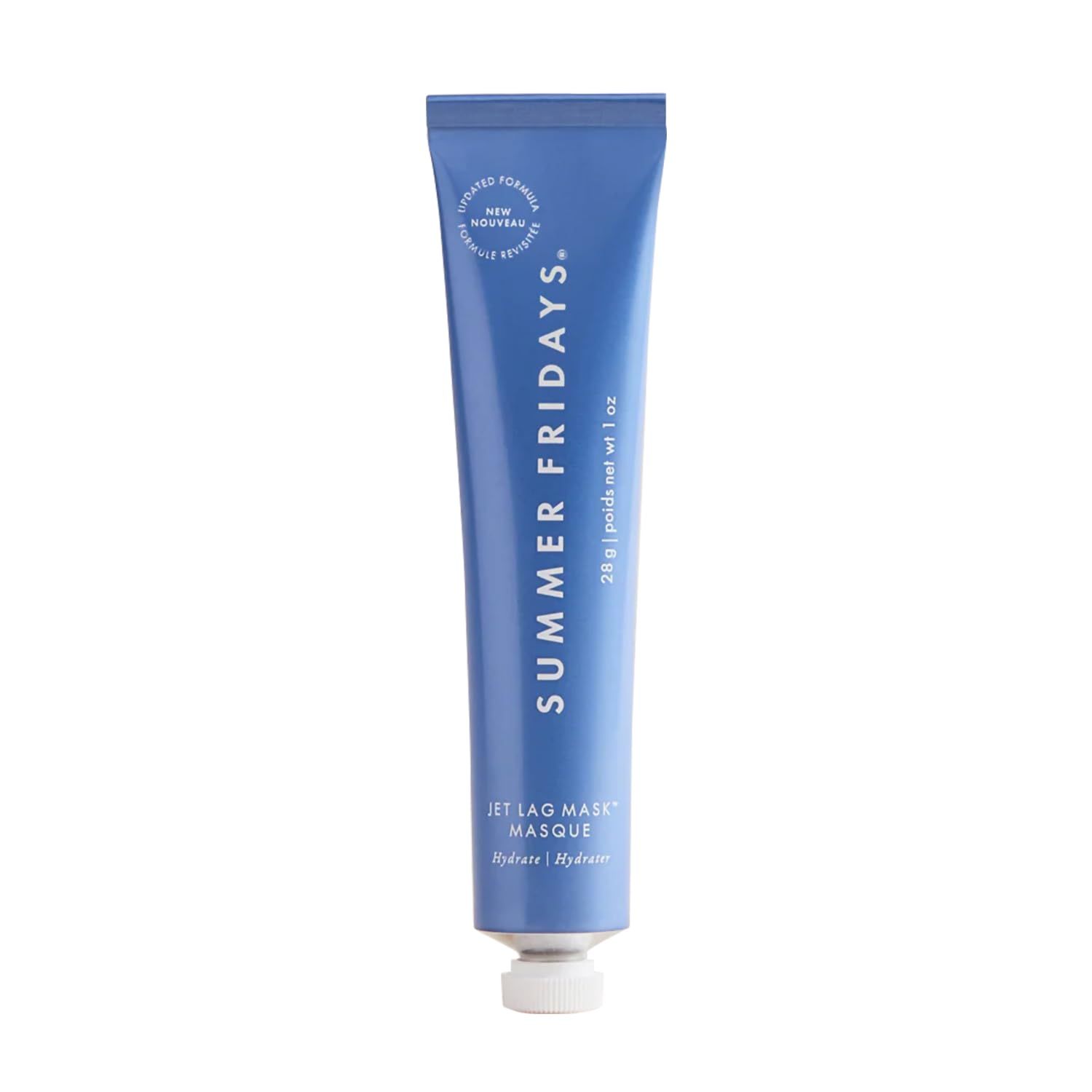 Summer Fridays Jet Lag Mask Mini - Hydrating Face Moisturizer Mask - Enriched with Hyaluronic Acid, Niacinamide, Glycerin Antioxidants Helps Nourish Skin for a Renewed Radiant Complexion (1 Oz)