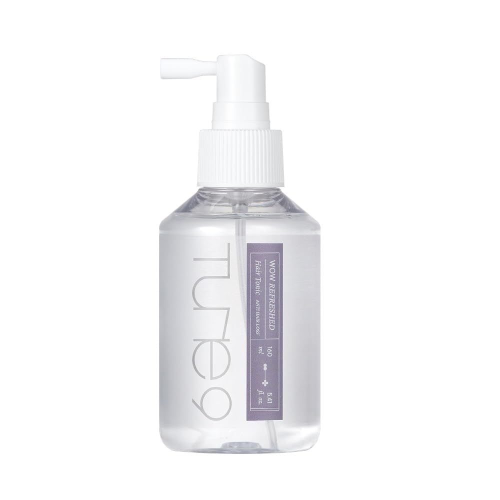 TUNE9 WOW REFRESHED HAIR TONIC,5.4oz160ml, Customized Scalp Care for Different Scalp Types, Scalp Cooling, Easy-to-Use Spray Formula, Soothing Moisturizing