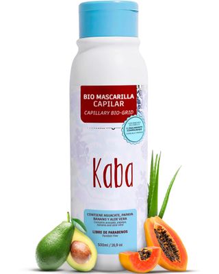Kaba Bio Mascarilla Capilar kaba Mask for Damaged Hair, Mascarilla Para El Cabello, Deep Conditioning Mask for Dry Damaged Hair and Growth Curly Hair -500ml- productos kabba bio moisturizing
