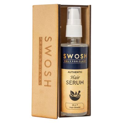 SWOSH Ayurvedic Herbal Hair Serum For Men Women, Anti Frizz and Tangle Hair Serum, SLES PARABEN FREE 100 ml (Pack of 1)