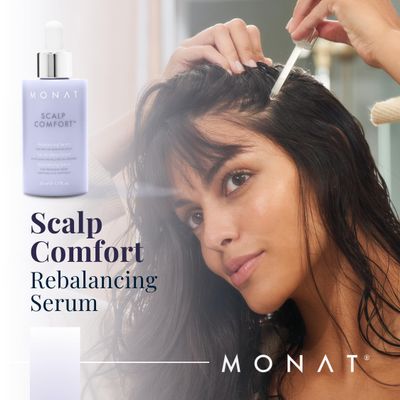 MONAT Scalp Comfort Rebalancing Serum - Hydrating Soothing for Sensitive Scalp, Naturally Derived, Lightweight Cooling Formula for Lasting Relief Scalp Balance 50 ml 1.7 fl. oz